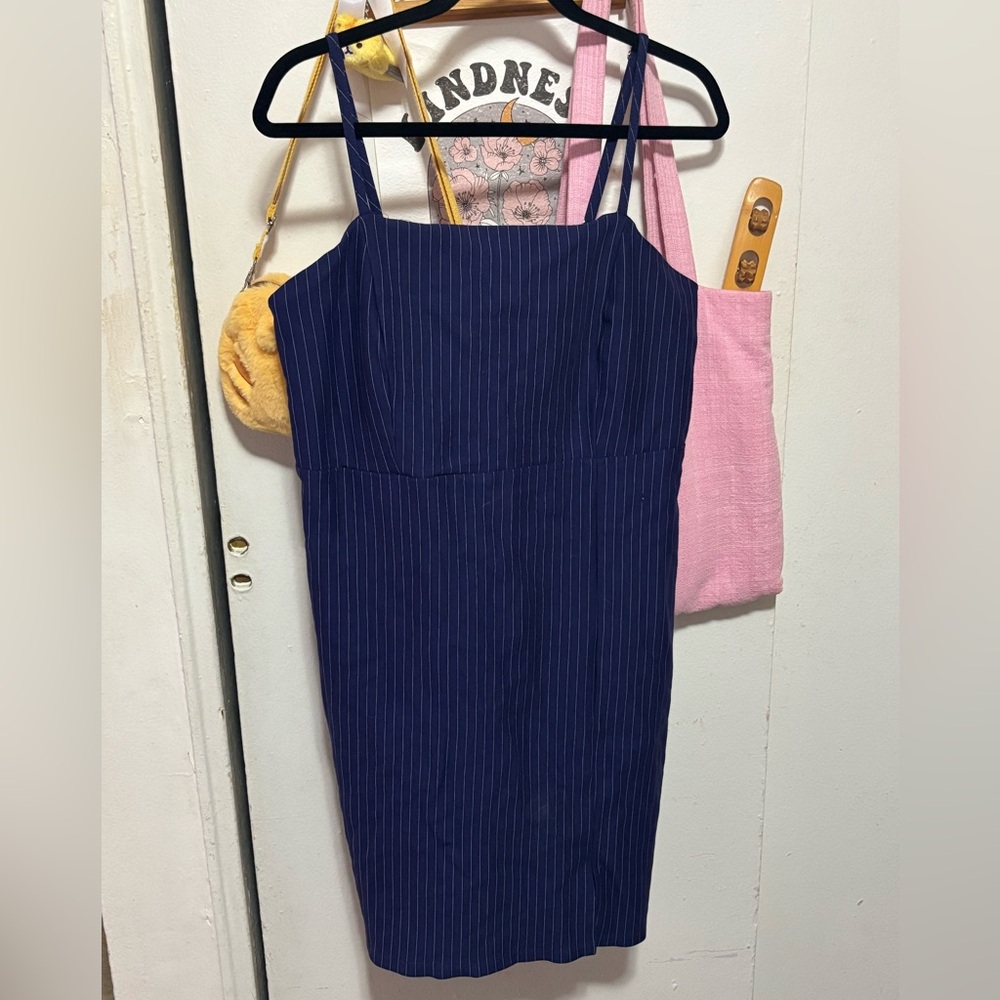 Forever21- Navy Pinstripe mini dress